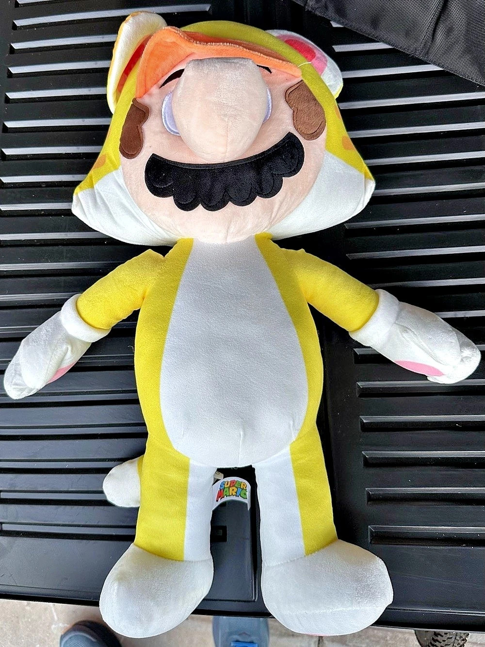 Nintendo Super Mario 3D World Cat Luigi Plush Yellow & White